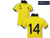 polo tee shirt 2013 short sleeve coupe du monde de flag jaune